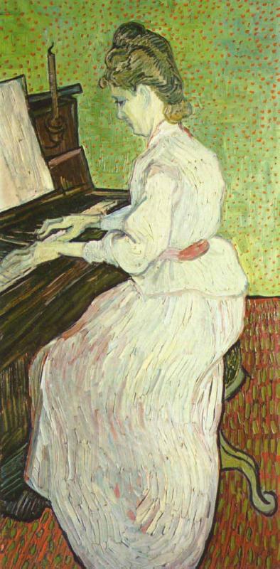 Vincent Van Gogh Mademoiselle Gachet am Klavier china oil painting image